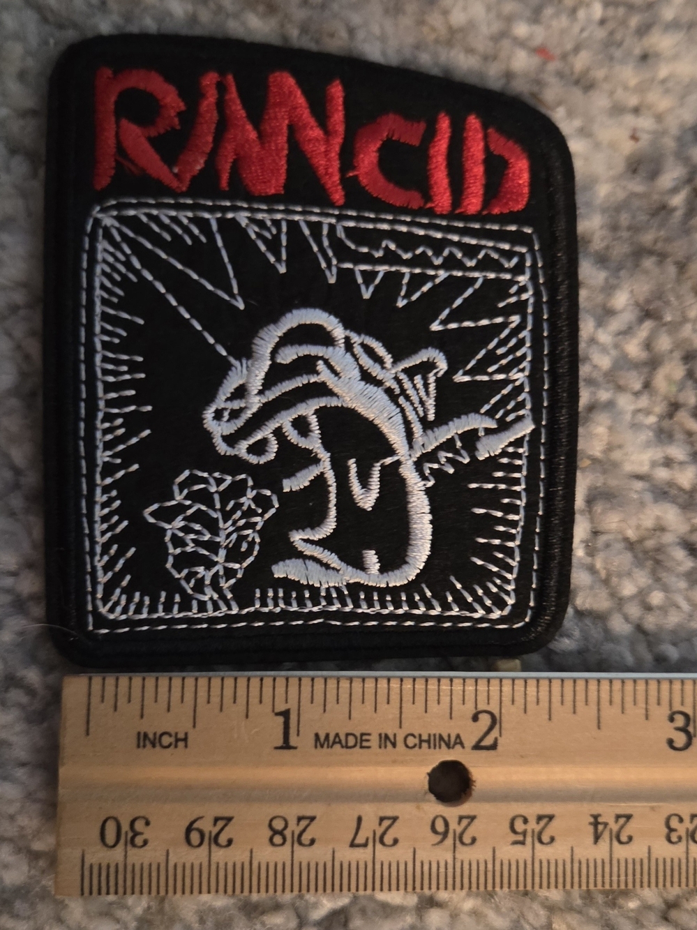 Embroidered Rancid Patch - Iron On